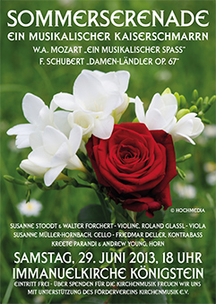 Plakat Sommerserenade 2013