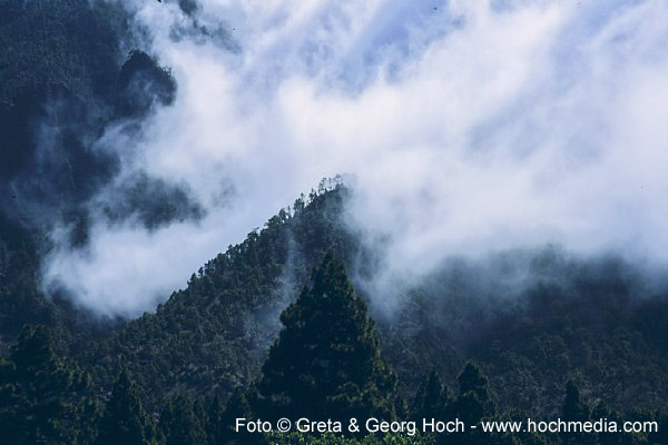 Passatwolken &uuml;ber der Cumbre, La Palma